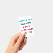 Brains zijn Geweldige Funny Quotes Badge (Handheld)