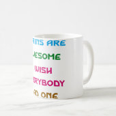 Brains zijn Geweldige Funny Quotes Koffiemok (Voorkant rechts)