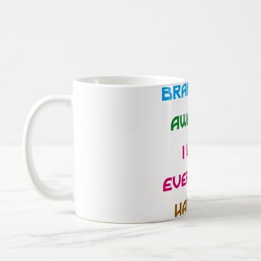 Brains zijn Geweldige Funny Quotes Koffiemok (Links)