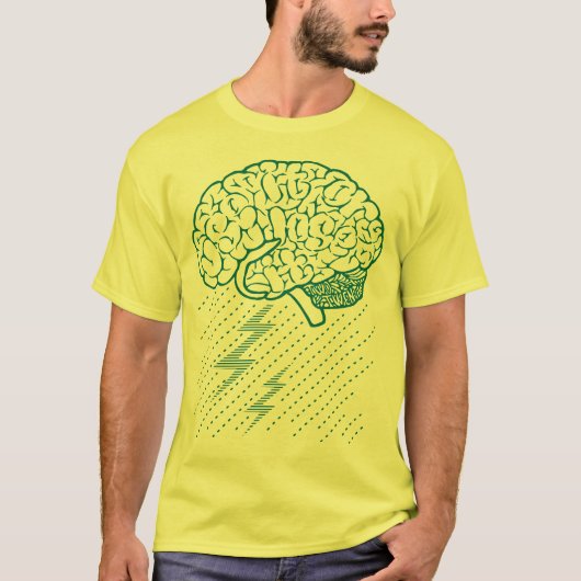 Brainstorm (Blauwgroen) T-shirt (Voorkant)