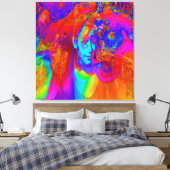 Brainstorm in kleur canvas afdruk (Insitu (Slaapkamer))