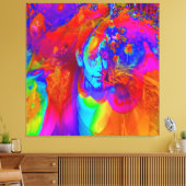 Brainstorm in kleur canvas afdruk (Insitu (Woonkamer))