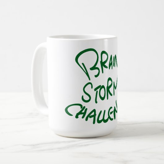 Brainstorm Pattern Coffee Mok (Voorkant links)
