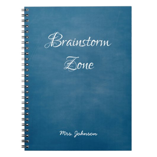 Brainstorm Zone Blue Notitieboek (Voorkant)