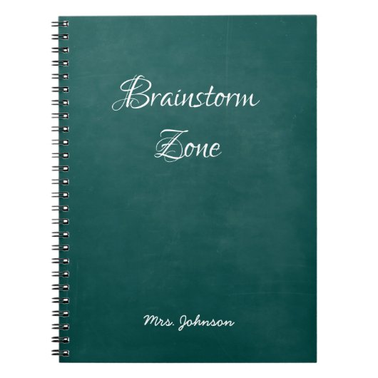 Brainstorm Zone Green Notitieboek (Voorkant)