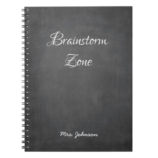 Brainstorm Zone grijs Notitieboek (Voorkant)