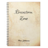 Brainstorm Zone Rustic Notitieboek (Voorkant)