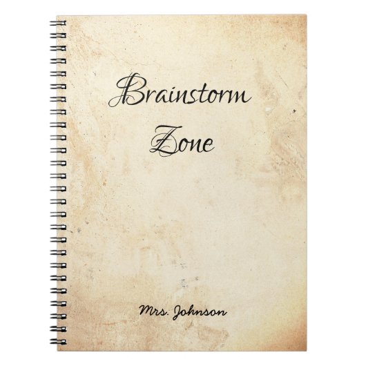 Brainstorm Zone Rustic Notitieboek (Voorkant)