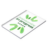 Brainstormen in de voortgang Notitieboek Schrijver (Linkerzijde)