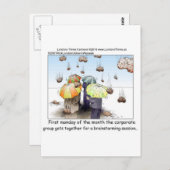 Brainstormsessie Funny T - shirts Mokken Kaarten G (Voorkant / Achterkant)