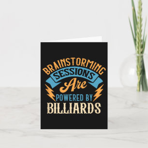 Brainstormsessies Biljart-liefhebber Kaart