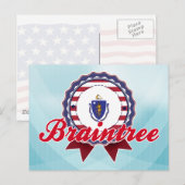 Braintree, MA Briefkaart (Voorkant / Achterkant)