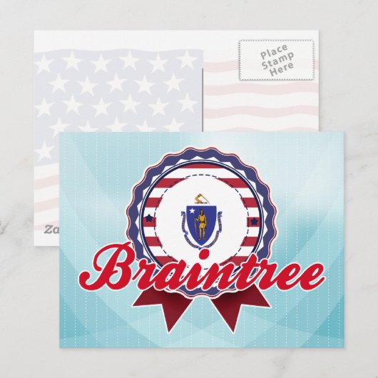 Braintree, MA Briefkaart (Voorkant / Achterkant)
