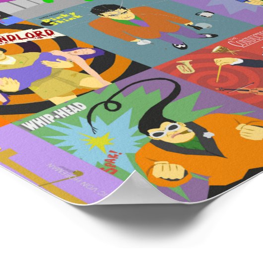 Brainwarp Characters #1 - Afdrukken Poster (Hoek)