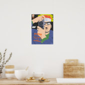 Brainwarp : Lens Pet blijft op Poster (Keuken)