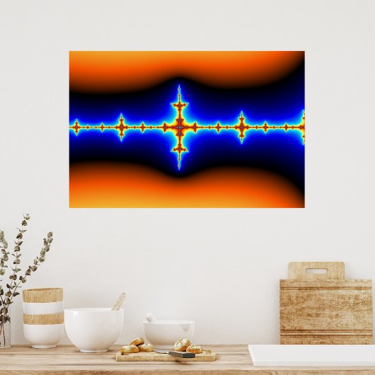 Brainwave - Fractal Poster (Keuken)