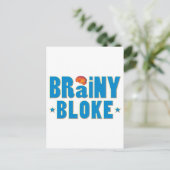 Brainy Bloke Briefkaart (Staand voorkant)