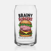 Brainy Burgers Blikvorm Glas (Achterkant)