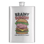 Brainy Burgers Flask Flacon (Voorkant)