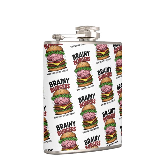 Brainy Burgers Flask Heupfles (Rechts)