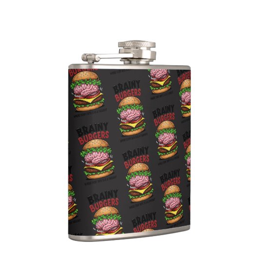 Brainy Burgers Flask Heupfles (Rechts)