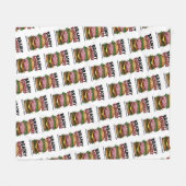 Brainy Burgers Fleece Blanket (Voorkant (Horizontaal))