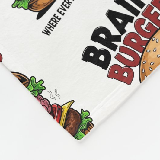 Brainy Burgers Fleece Blanket (Hoek)