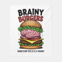 Brainy Burgers Fleece Deken