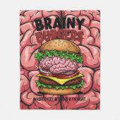Brainy Burgers Fleece Deken (Voorkant)
