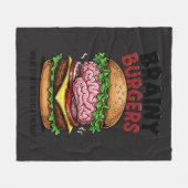 Brainy Burgers Fleece Deken (Voorkant (Horizontaal))