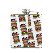 Brainy Burgers Fles Heupfles (Achterkant)
