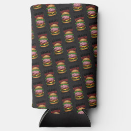 Brainy Burgers Foam Can/Bottle Cooler