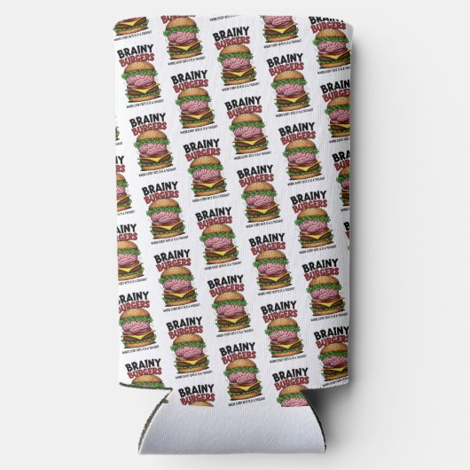 Brainy Burgers Foam Can/Bottle Cooler (Achterkant)