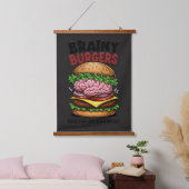 Brainy Burgers Hangend Wandkleed (Slaapkamer)