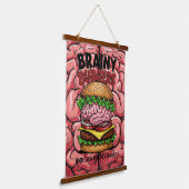 Brainy Burgers Hangend Wandkleed (Gebogen)