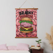 Brainy Burgers Hangend Wandkleed (Slaapkamer)