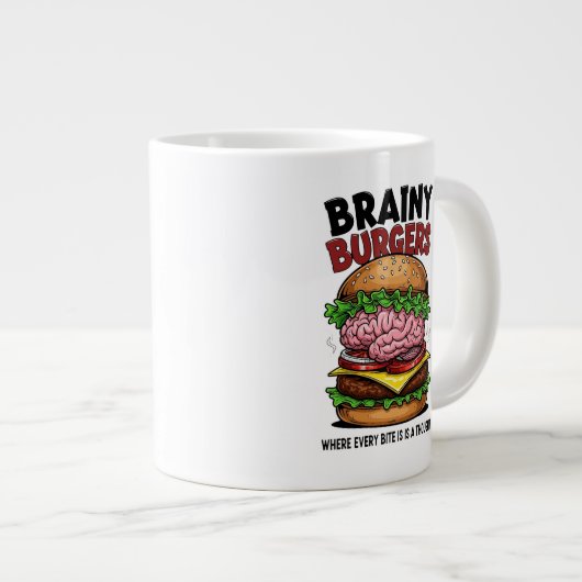 Brainy Burgers Jumbo Specialty Mug Grote Koffiekop (Voorkant rechts)