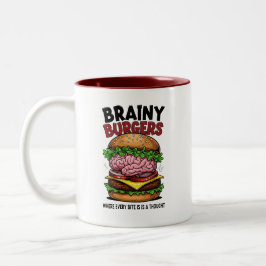 Brainy Burgers koffiemok Tweekleurige Koffiemok