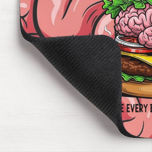 Brainy Burgers Mousepad Muismat (Hoek)