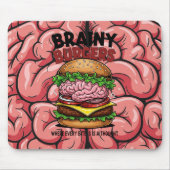Brainy Burgers Mousepad Muismat (Voorkant)