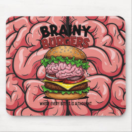 Brainy Burgers Mousepad Muismat