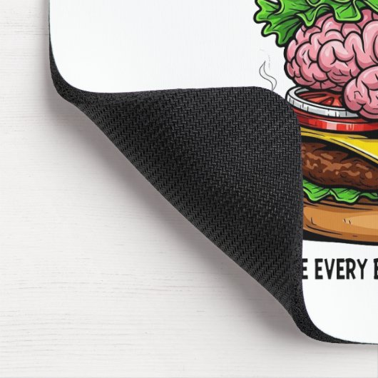 Brainy Burgers Mousepad Muismat (Hoek)