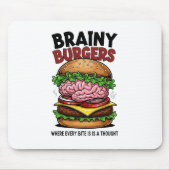 Brainy Burgers Mousepad Muismat (Voorkant)