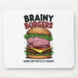 Brainy Burgers Mousepad Muismat