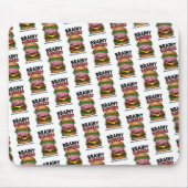 Brainy Burgers Mousepad Muismat (Voorkant)