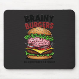 Brainy Burgers Mousepad Muismat