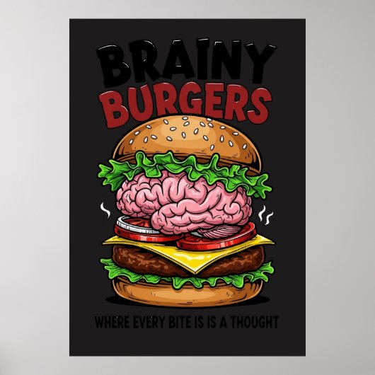 Brainy Burgers Poster (Voorkant)