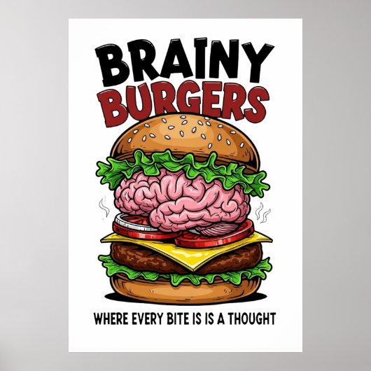 Brainy Burgers Poster (Voorkant)