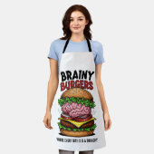 Brainy Burgers Schort (Gedragen)
