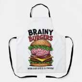Brainy Burgers Schort (Voorkant)